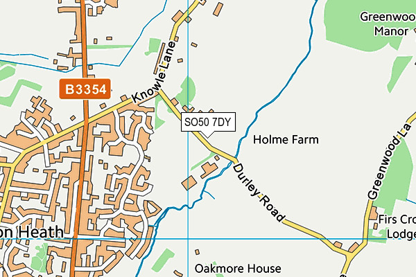 SO50 7DY map - OS VectorMap District (Ordnance Survey)