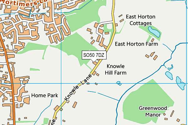 Map of MANORTHORN LTD at district scale