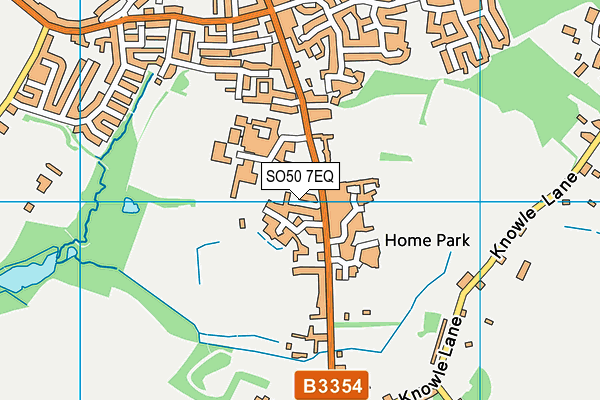 SO50 7EQ map - OS VectorMap District (Ordnance Survey)
