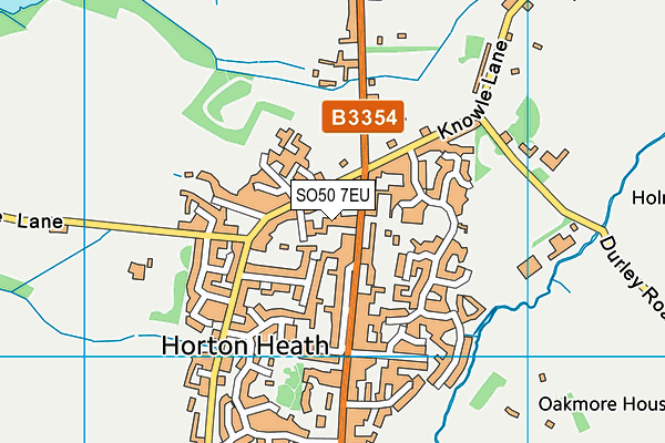 SO50 7EU map - OS VectorMap District (Ordnance Survey)