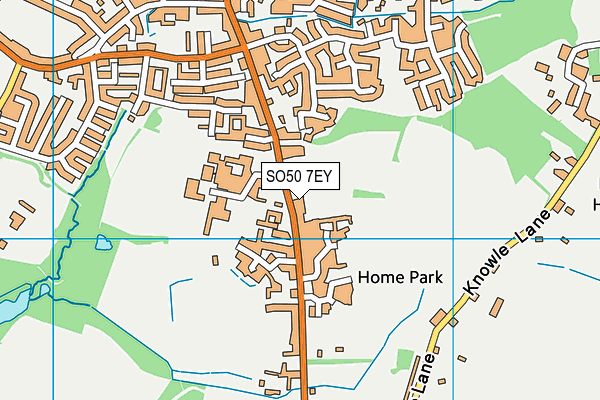 SO50 7EY map - OS VectorMap District (Ordnance Survey)