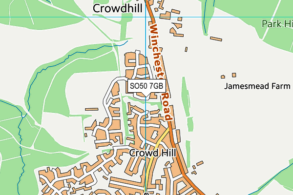 SO50 7GB map - OS VectorMap District (Ordnance Survey)