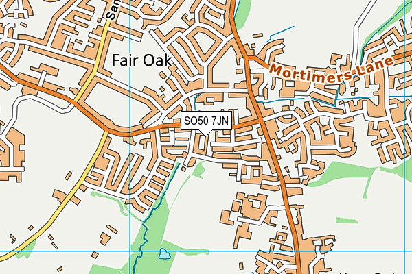 SO50 7JN map - OS VectorMap District (Ordnance Survey)