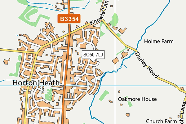 SO50 7LJ map - OS VectorMap District (Ordnance Survey)