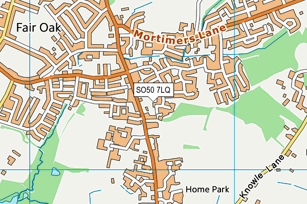 SO50 7LQ map - OS VectorMap District (Ordnance Survey)