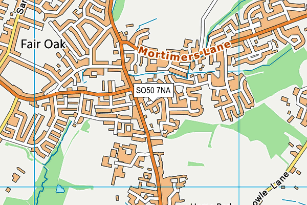 SO50 7NA map - OS VectorMap District (Ordnance Survey)