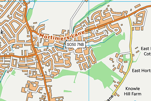 SO50 7NB map - OS VectorMap District (Ordnance Survey)