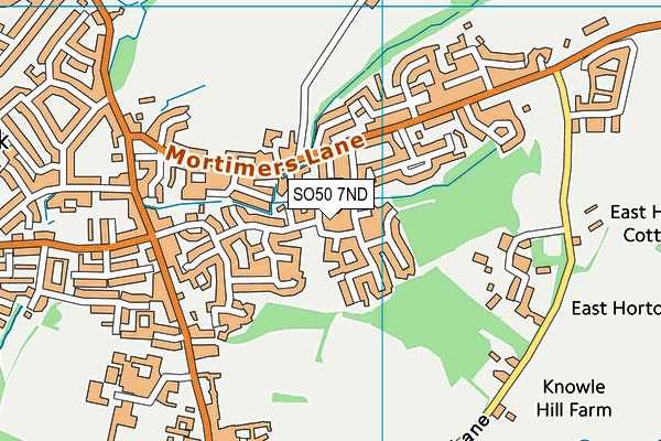 SO50 7ND map - OS VectorMap District (Ordnance Survey)