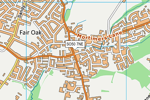 SO50 7NE map - OS VectorMap District (Ordnance Survey)