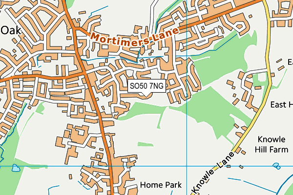 SO50 7NG map - OS VectorMap District (Ordnance Survey)