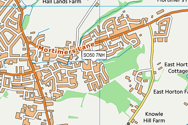 SO50 7NH map - OS VectorMap District (Ordnance Survey)