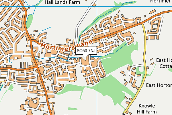 SO50 7NJ map - OS VectorMap District (Ordnance Survey)