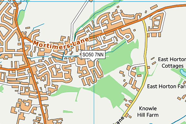 SO50 7NN map - OS VectorMap District (Ordnance Survey)