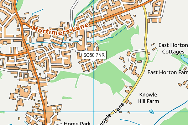 SO50 7NR map - OS VectorMap District (Ordnance Survey)