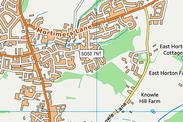 SO50 7NT map - OS VectorMap District (Ordnance Survey)