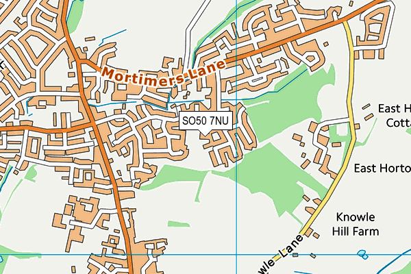 SO50 7NU map - OS VectorMap District (Ordnance Survey)