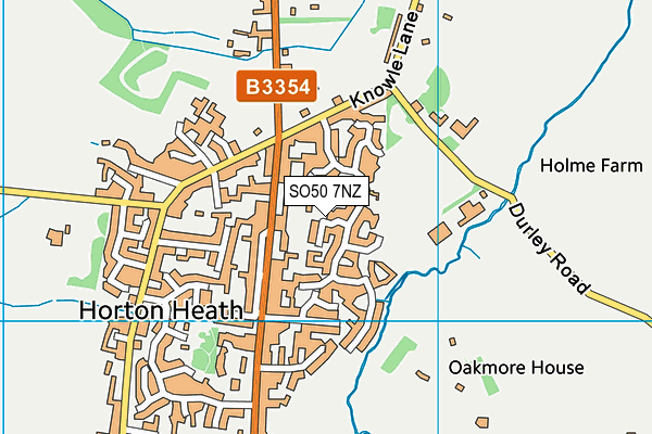 SO50 7NZ map - OS VectorMap District (Ordnance Survey)