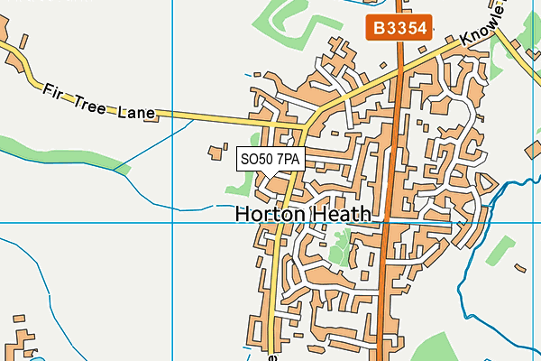 SO50 7PA map - OS VectorMap District (Ordnance Survey)