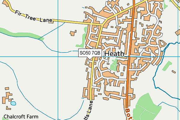 SO50 7QB map - OS VectorMap District (Ordnance Survey)