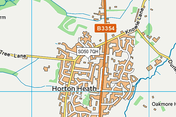 SO50 7QH map - OS VectorMap District (Ordnance Survey)