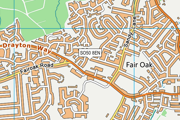 SO50 8EN map - OS VectorMap District (Ordnance Survey)