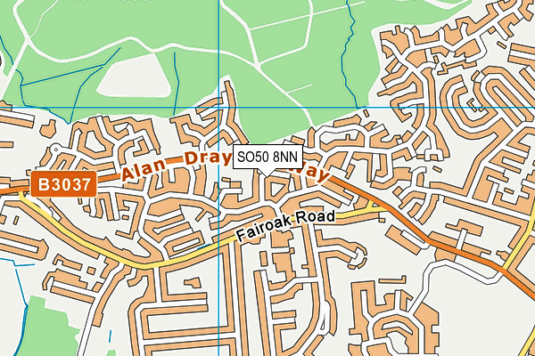 SO50 8NN map - OS VectorMap District (Ordnance Survey)