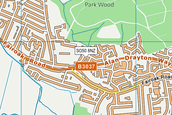 Stoke Park Infant School map (SO50 8NZ) - OS VectorMap District (Ordnance Survey)