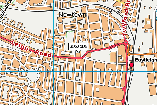 SO50 9DG map - OS VectorMap District (Ordnance Survey)