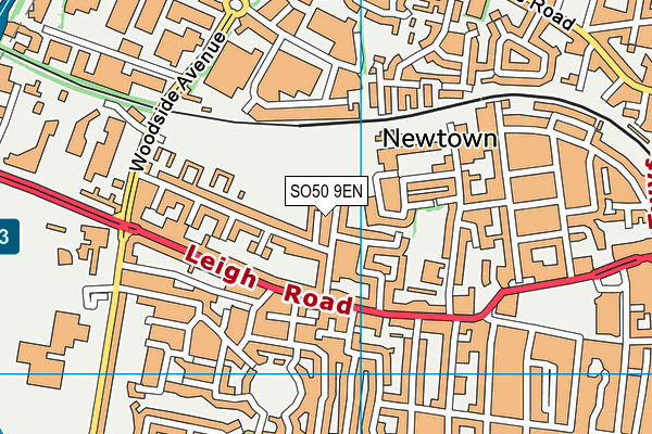 SO50 9EN map - OS VectorMap District (Ordnance Survey)