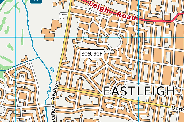 SO50 9GF map - OS VectorMap District (Ordnance Survey)
