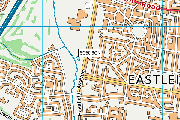 SO50 9GN map - OS VectorMap District (Ordnance Survey)