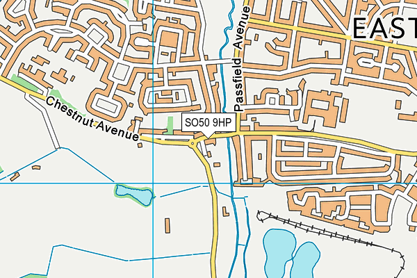 SO50 9HP map - OS VectorMap District (Ordnance Survey)