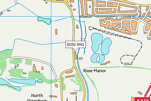 SO50 9HQ map - OS VectorMap District (Ordnance Survey)