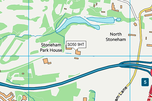 Eastleigh Fc (Silverlake Stadium) map (SO50 9HT) - OS VectorMap District (Ordnance Survey)