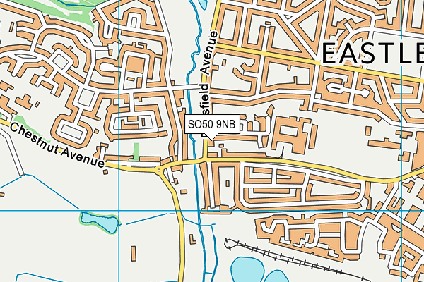 SO50 9NB map - OS VectorMap District (Ordnance Survey)