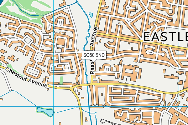 SO50 9ND map - OS VectorMap District (Ordnance Survey)
