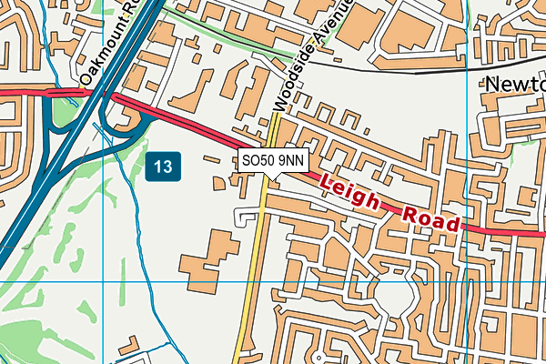 SO50 9NN map - OS VectorMap District (Ordnance Survey)