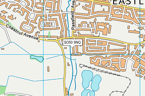 SO50 9NQ map - OS VectorMap District (Ordnance Survey)