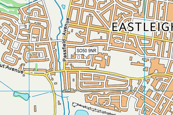 SO50 9NR map - OS VectorMap District (Ordnance Survey)