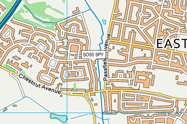 SO50 9PY map - OS VectorMap District (Ordnance Survey)