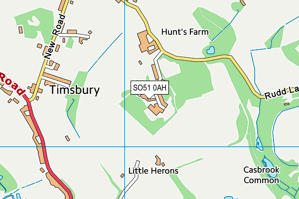 SO51 0AH map - OS VectorMap District (Ordnance Survey)