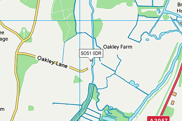 SO51 0DR map - OS VectorMap District (Ordnance Survey)