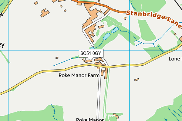SO51 0GY map - OS VectorMap District (Ordnance Survey)