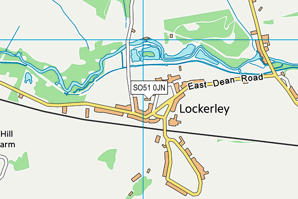 SO51 0JN map - OS VectorMap District (Ordnance Survey)