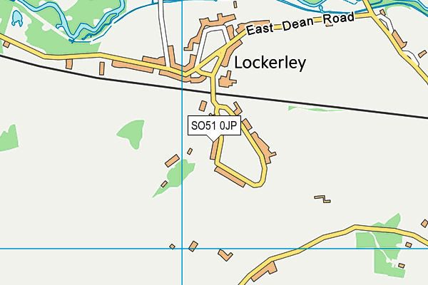 SO51 0JP map - OS VectorMap District (Ordnance Survey)