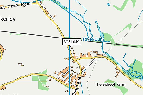 SO51 0JY map - OS VectorMap District (Ordnance Survey)