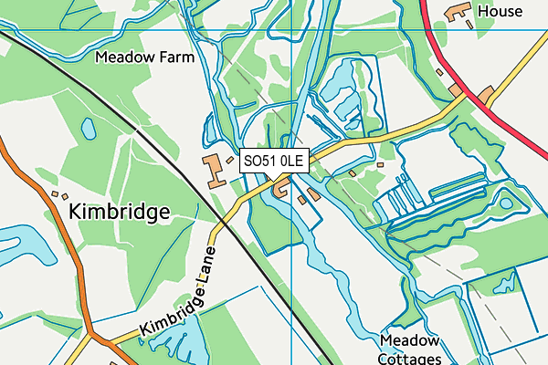 SO51 0LE map - OS VectorMap District (Ordnance Survey)