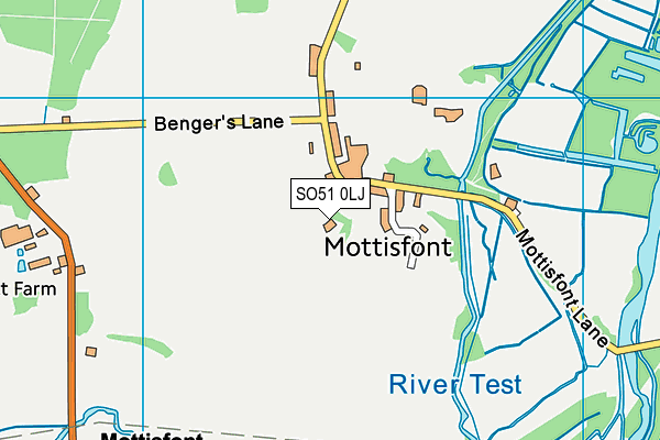 SO51 0LJ map - OS VectorMap District (Ordnance Survey)