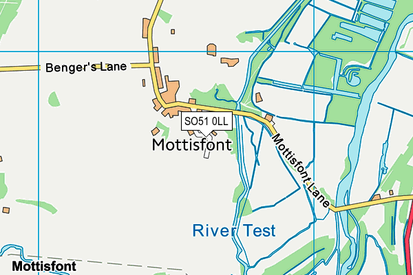 SO51 0LL map - OS VectorMap District (Ordnance Survey)