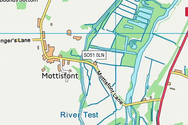 SO51 0LN map - OS VectorMap District (Ordnance Survey)